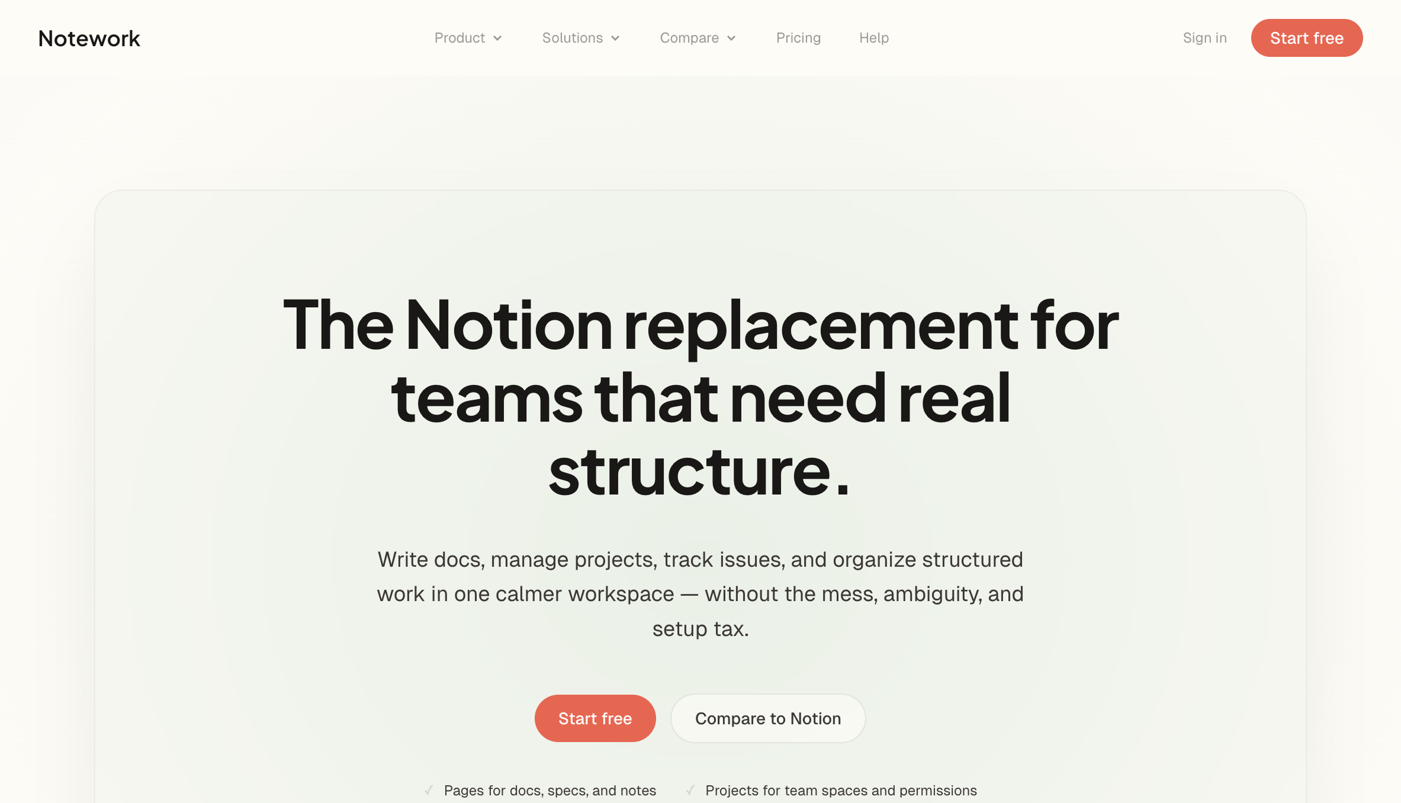 Notework screenshot