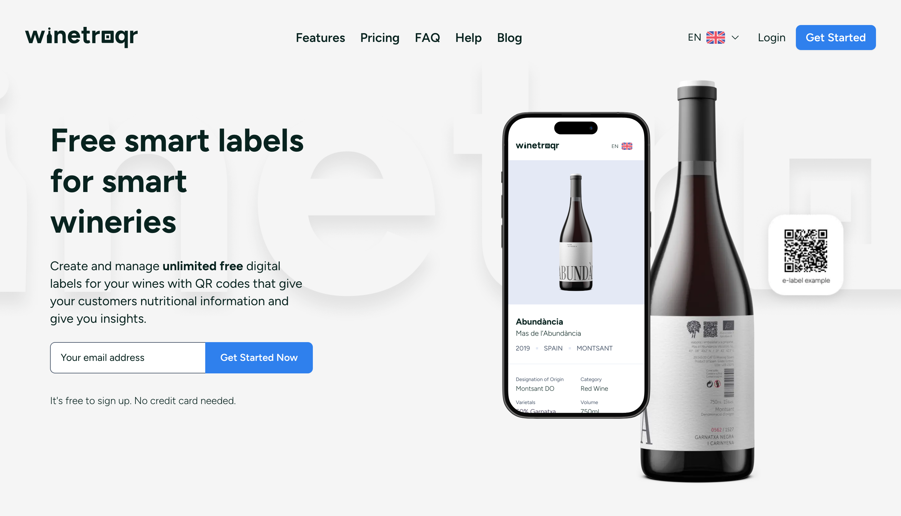 Winetraqr screenshot